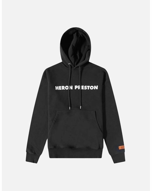 Heron Preston Black This Is Not Logo Hoodie for men