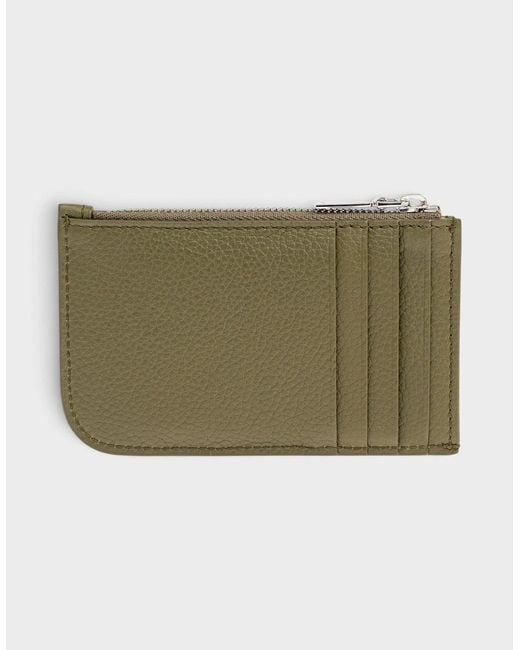 McQueen Green Sling Logo Card Holder Grainy Military