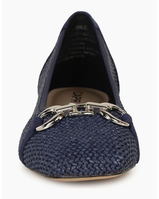 Caprice Blue Tour Ballet Pumps