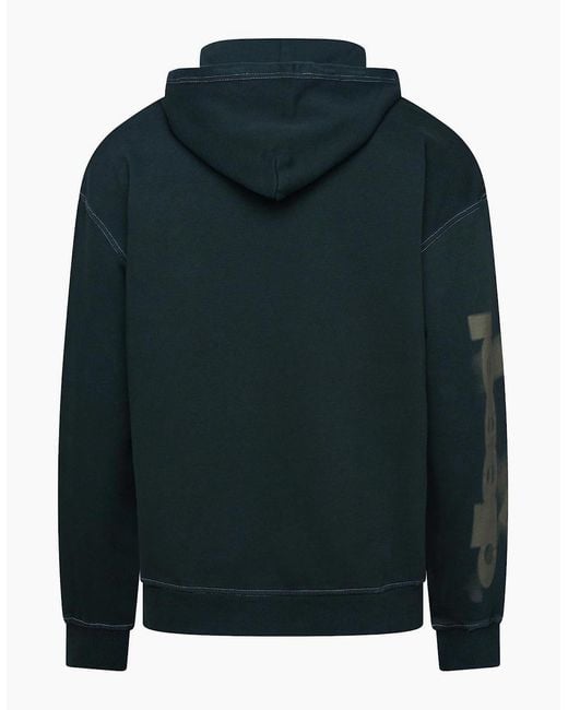 DIESEL Blue Over The Head Hoodie for men