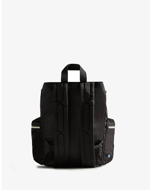 Hunter Black Nylon Mini Topclip Backpack for men