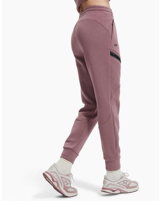 Under Armour Pink Unstoppable Solid Patterned Slim Joggers