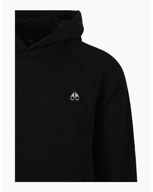 Moose Knuckles Black Hooded Top for men