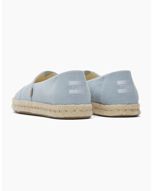 TOMS Blue Alpargata Rope 2.0 Textile Light Espadrilles