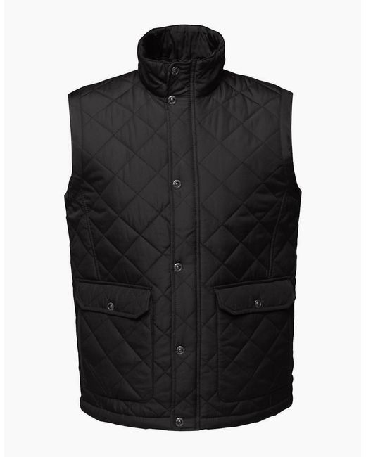Regatta Black Professional Quilted Body Warmer for men