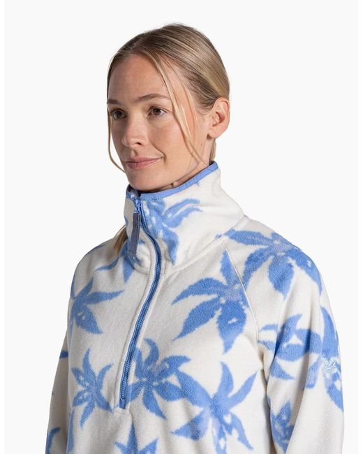 Craghoppers Blue Ladies Reedmace National Trust Half Zip Fleece Top