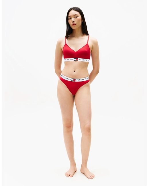Tommy Hilfiger Red Heritage Padded Push-Up Bralette Primary