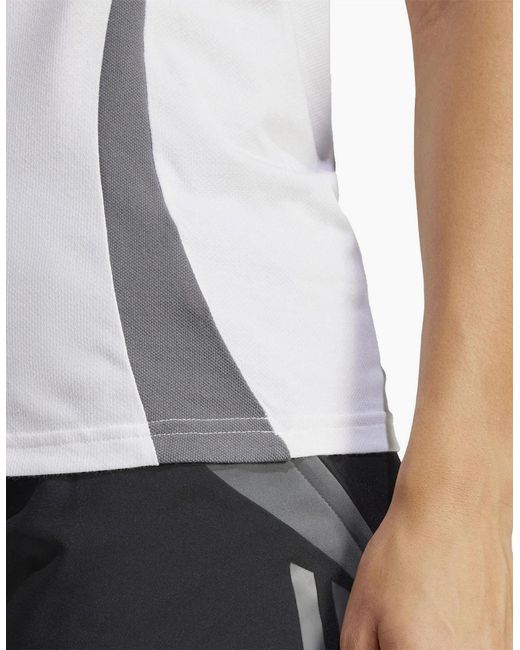Adidas White Tiro24 Collared Neck Short Sleeve Polo Shirt