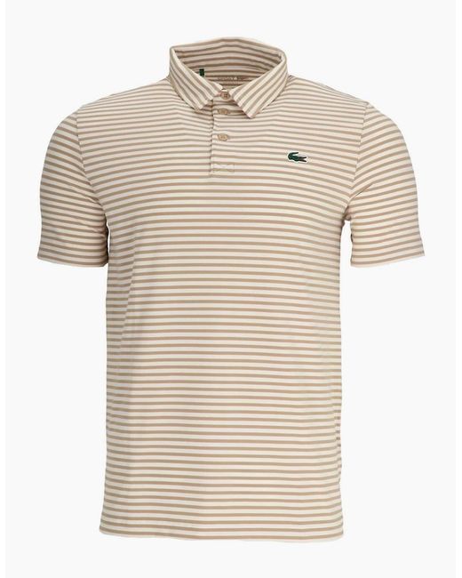 Lacoste Natural Crocodile Logo Collared Polo Shirt for men