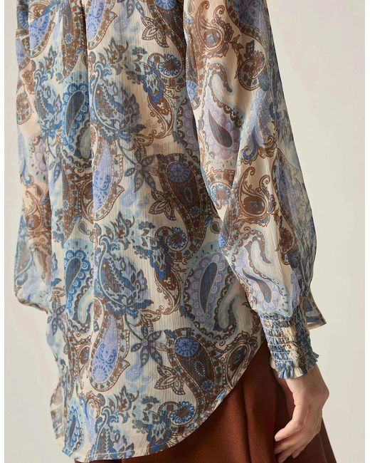 James Lakeland Multicolor Paisley Print Blouse