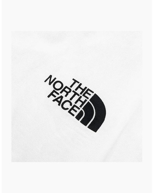 The North Face White T Shirts Small Box Short Sleeve Summer Cotton Tee for men