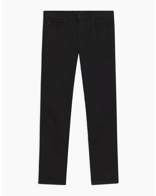 Boss Black Mid Rise Slim Fit Five Pocket Jeans for men