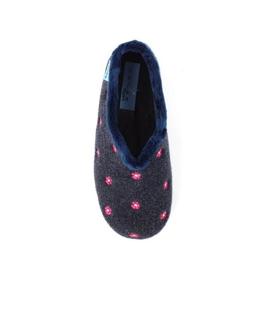 Lunar Blue Havana Slippers