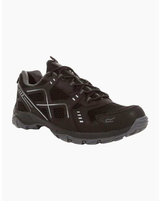 Regatta Black Vendeavour Waterproof Walking Shoes for men