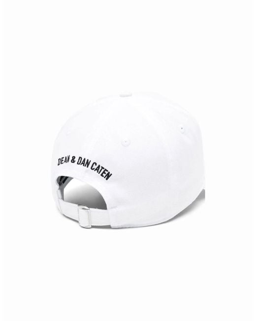 DSquared² White Baseball Cap