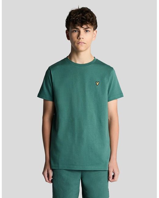 Lyle & Scott Green Cotton Crew Neck T-Shirt for men