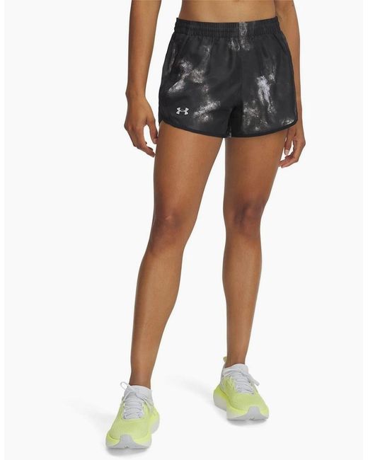 Under Armour Black Fly By 3 Running Bermuda Shorts