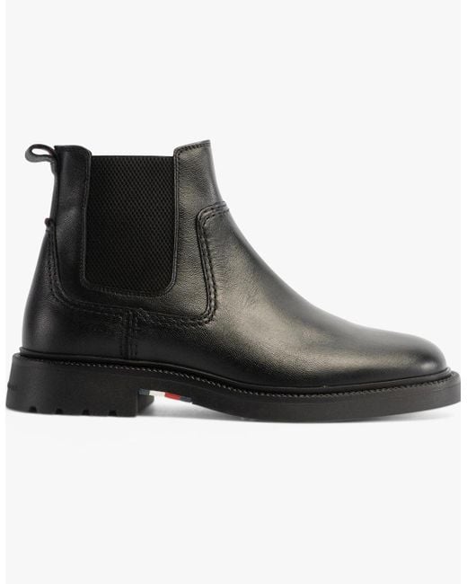 Tommy Hilfiger Black Hilfiger Comfort Chelsea Boots for men