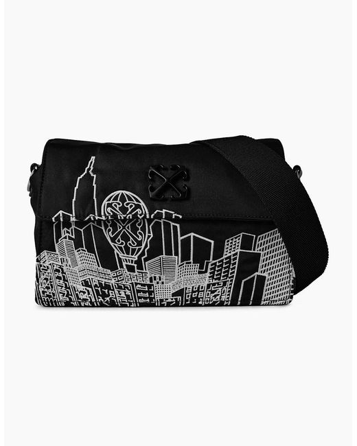 Off-White c/o Virgil Abloh Black Cross Body Sling Bag With Logo for men