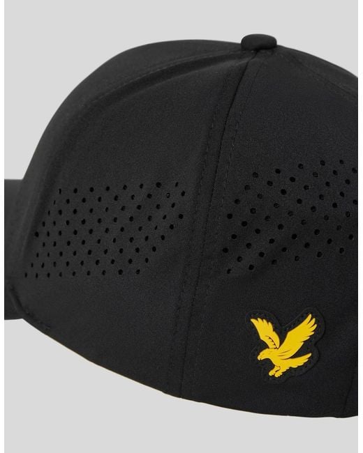 Lyle & Scott Black Ventilated Performance Cap for men