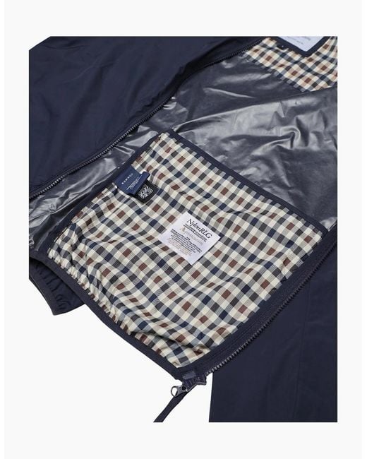 Aquascutum Blue Active Rlg Windbreaker Jacket for men