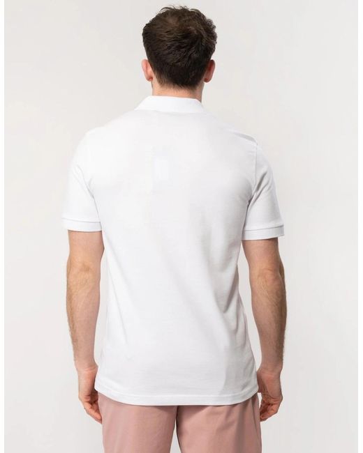 Boss White Boss Passenger Stretch-Cotton Slim-Fit Polo Shirt With Logo Patch Nos for men
