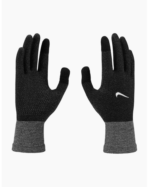 Nike Black Lightweight Knitted Running Gloves for men