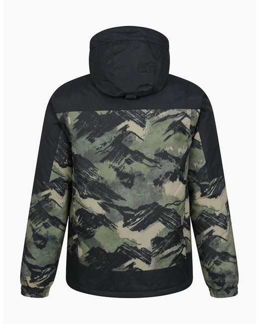 Mountain Warehouse Gray Shadow Ii Printed Ski Jacket for men