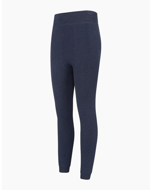 Mountain Warehouse Blue Ladies Fluffy Fleece Lined Thermal Leggings