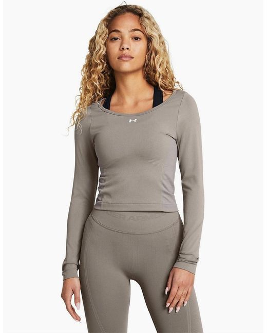 Under Armour Gray Vanish Seamless Long Sleeve T-Shirt