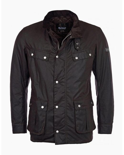 Barbour Black Tourer Duke Rustic Wax Jacket for men