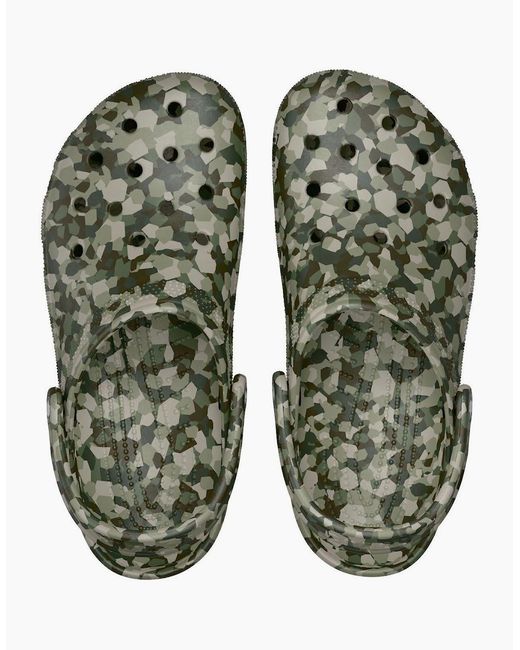 CROCSTM Green Classic Confetti Eva Army Clogs for men