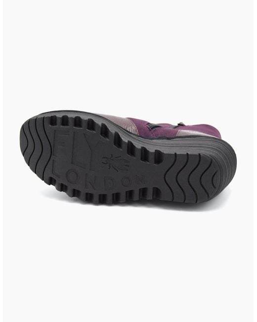 Fly London Purple Yuxi 506 Ladies Boot