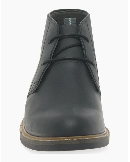 Barbour Black Readhead Leather Chukka Boots for men