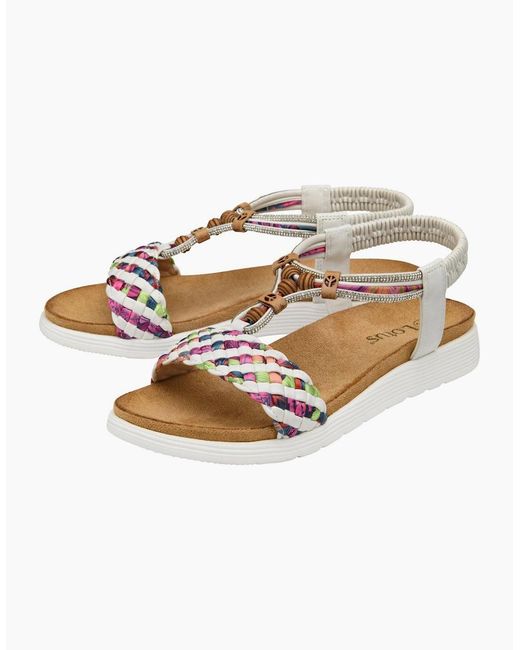 Lotus Metallic Russo Sandals
