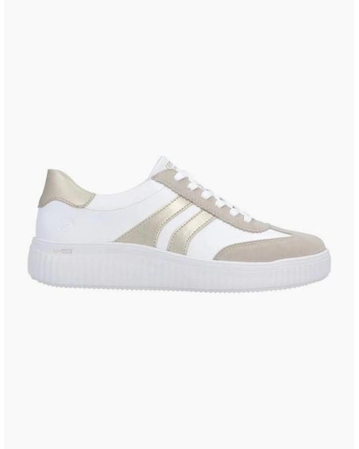 Remonte White Ladies Sneaker D3E00-80