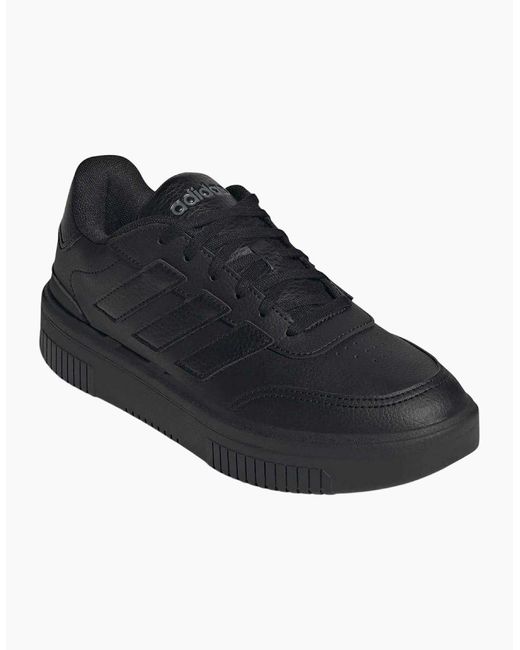Adidas Black Ladies Courtblock Platform Trainers
