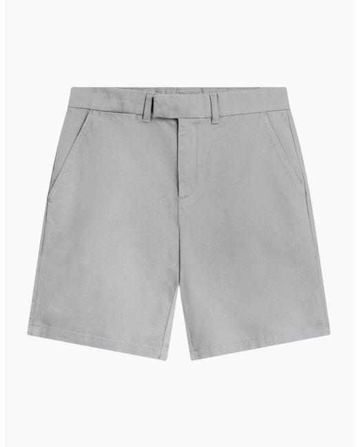 Ted Baker Gray Barnham Core Light Chino Shorts for men
