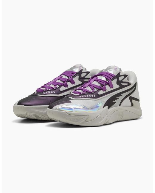 PUMA Gray Scoot Zeros Ii Sterling Basketball Trainers for men