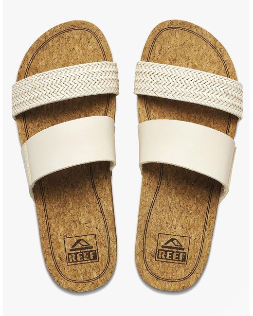 Reef Natural Cushion Vista Platform Sandals Vintage