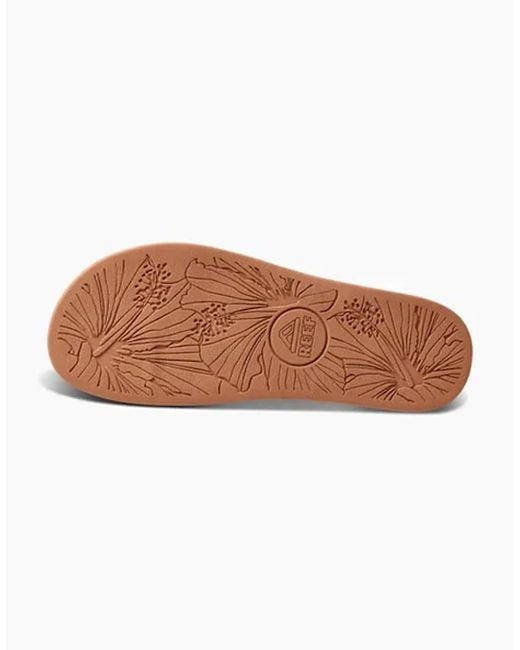 Reef Pink Cushion Porto Cruz Flip Flop Natural