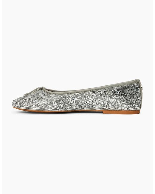 Steve Madden Gray Blossoms R Metallic Patterned Flats