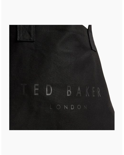 Ted Baker Black Lukkee Canvas Beach Bag for men