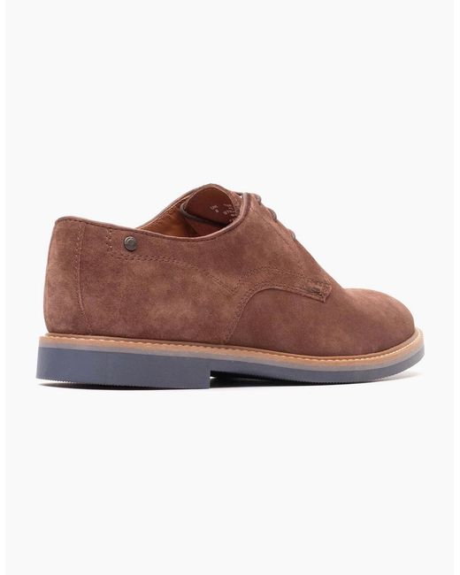 Base London Brown London Strand Leather Lace-Up Shoes for men