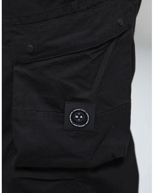 Marshall Artist Black Drift Cargo Pant for men