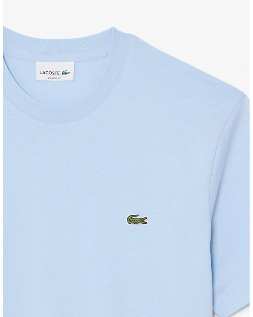 Lacoste Blue Classic Fit Cotton Jersey T-Shirt for men