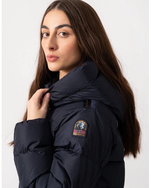 Parajumpers Blue Jinny Hooded Down Jacket