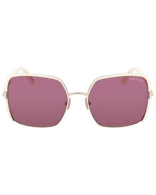 Tom Ford Purple Ft1006 32Y Raphaela Sunglasses