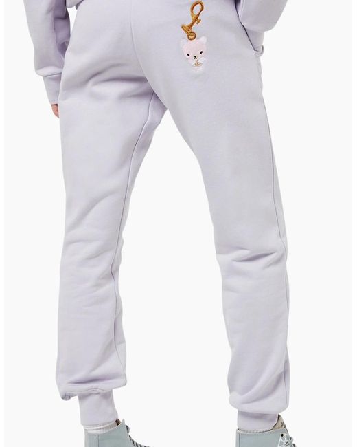 Vivienne Westwood Blue Orb Logo-Embroidered Drunken Sweatpants for men