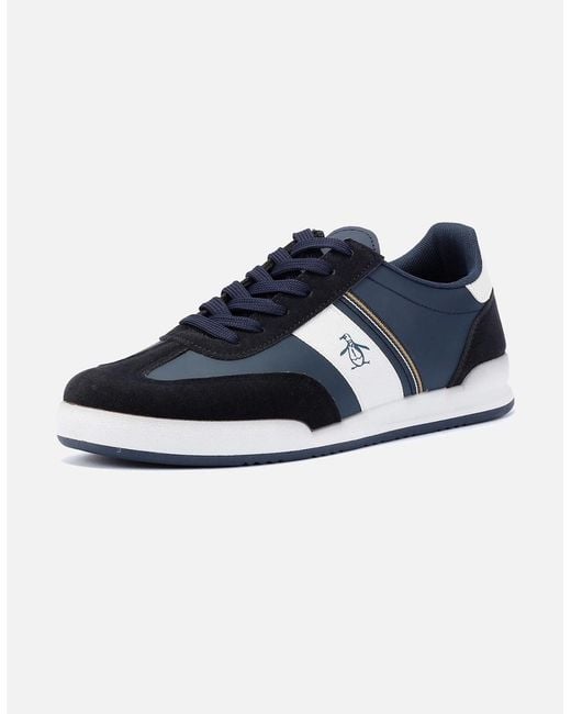 Original Penguin Blue Penguin Gaz Trainers for men